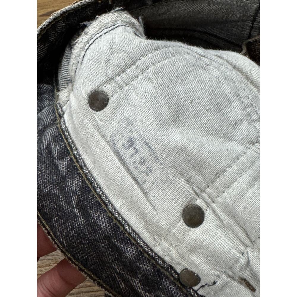 Vintage RARE 1980s Gray Levis 501 Acid Wash Button Fly Jeans Grunge Rock Metal - Picture 11 of 11